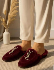 VELVET SLIP-ON-SLIPPERS PREMIUM QUALITY