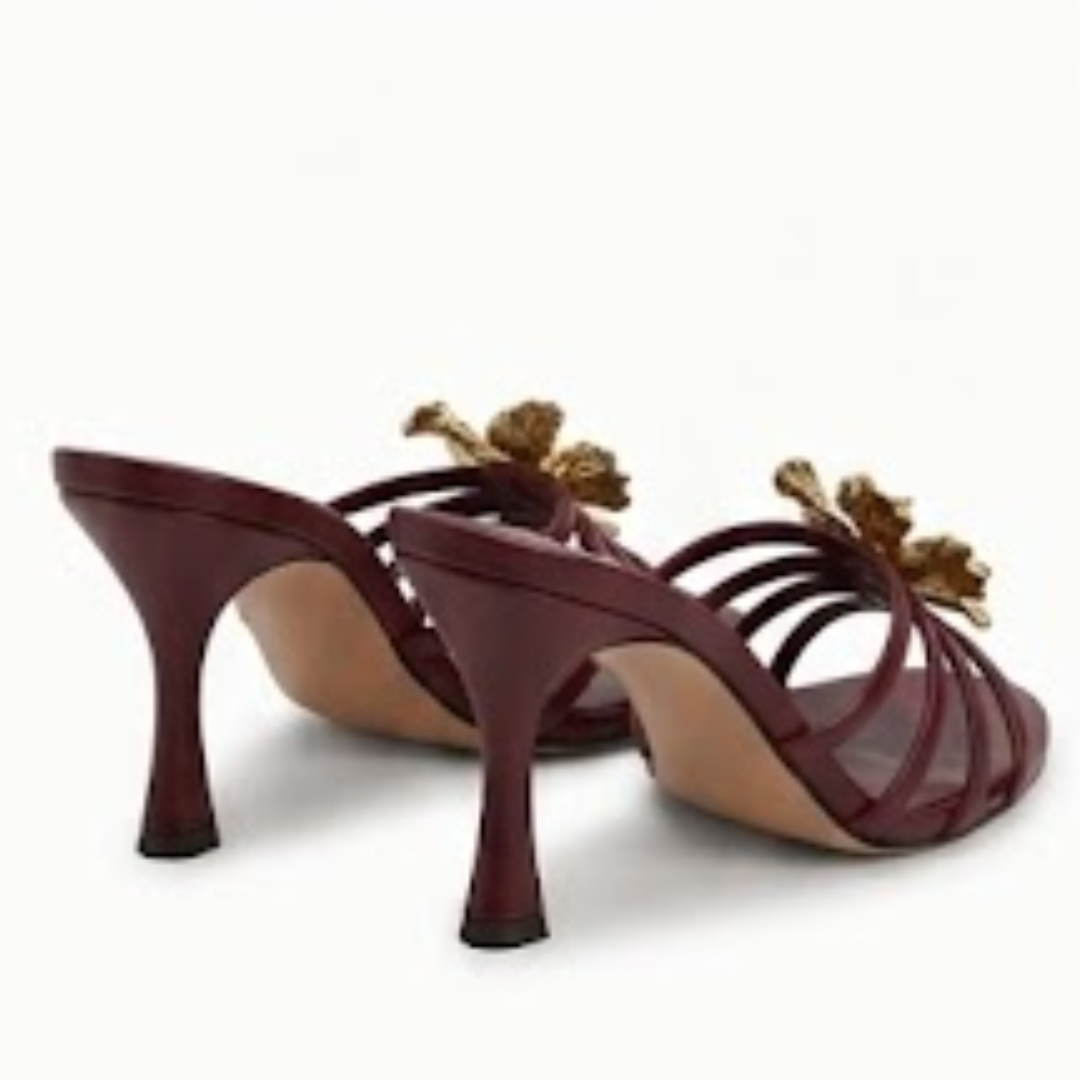 Strappy Floral High Heel Sandals – BSYStyle: