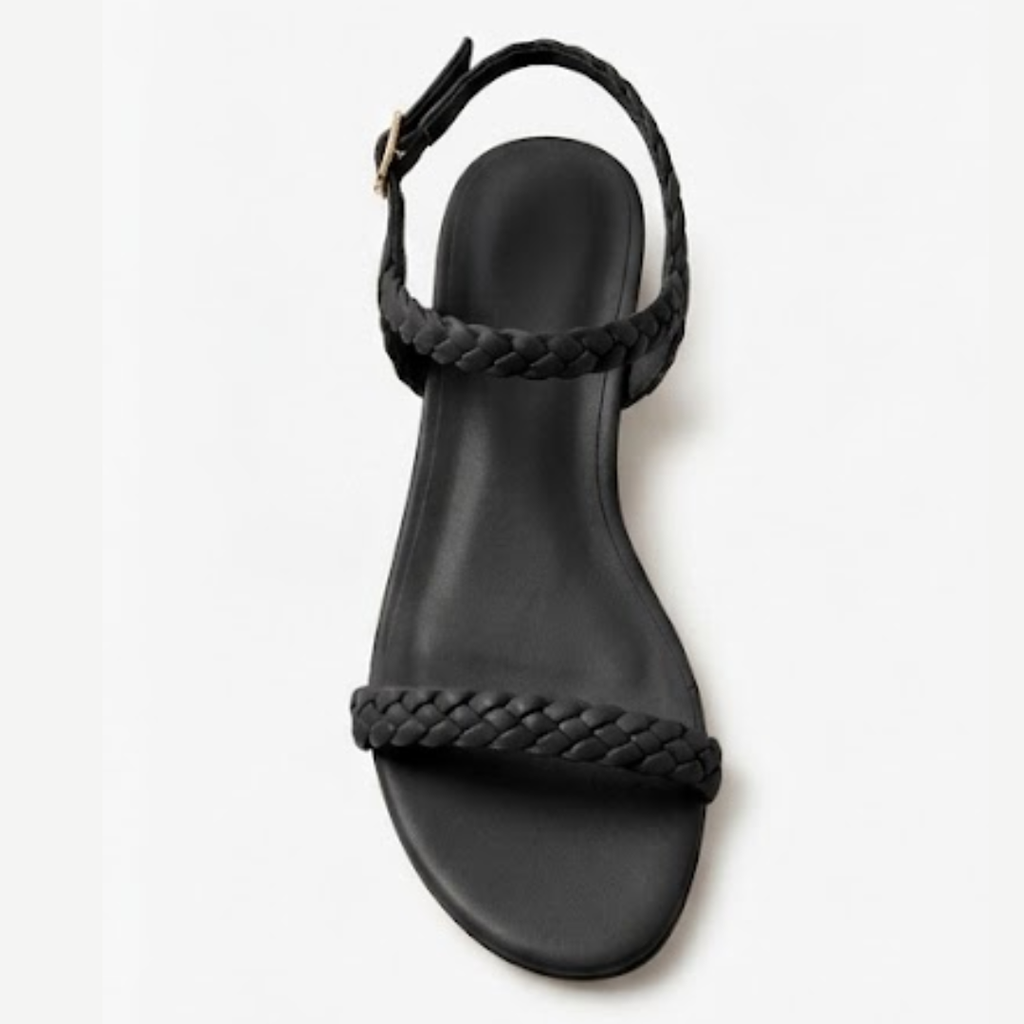 Braided Flat Ankle Strap Sandals
