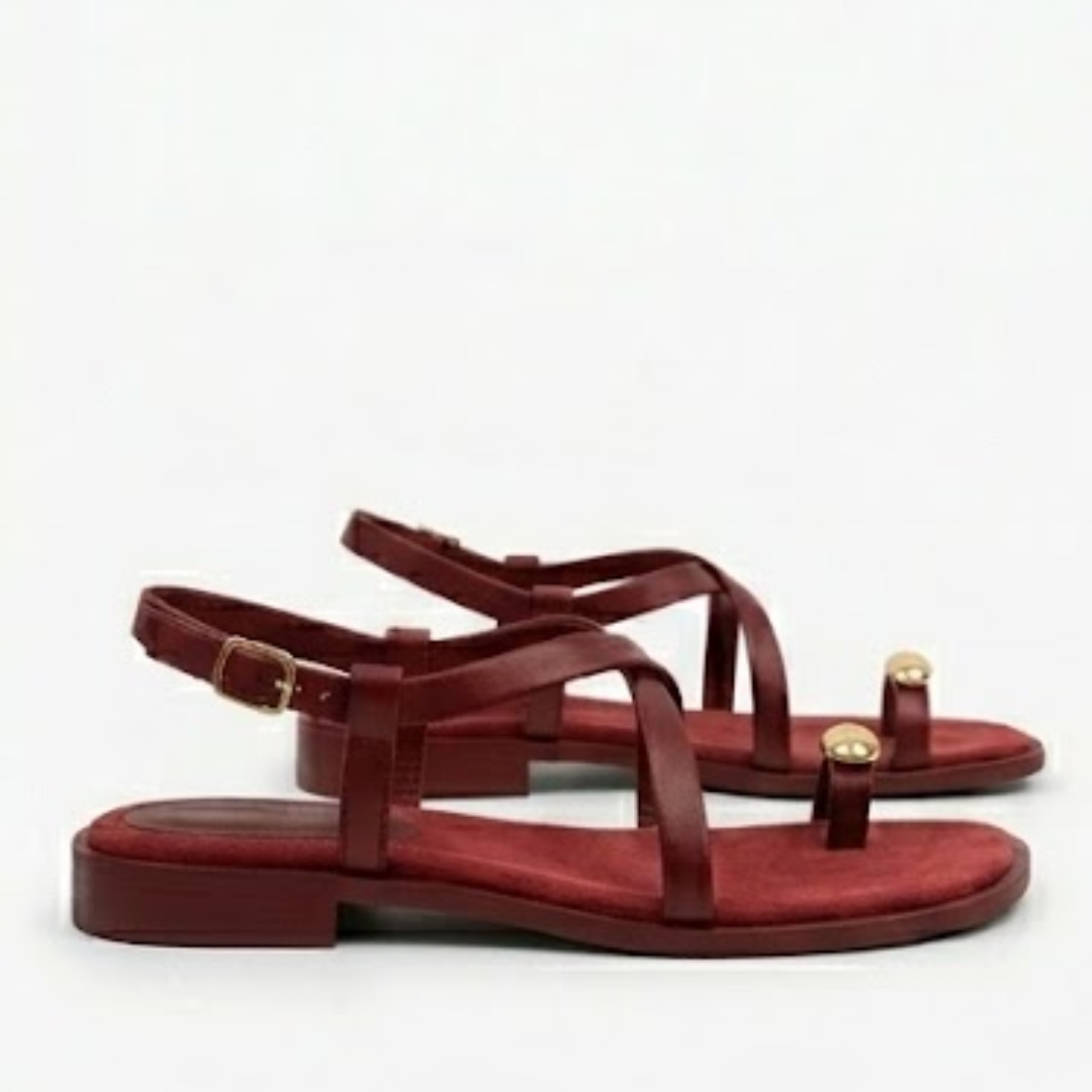 Women’s Strappy Flat Toe-Ring SandalsStyle