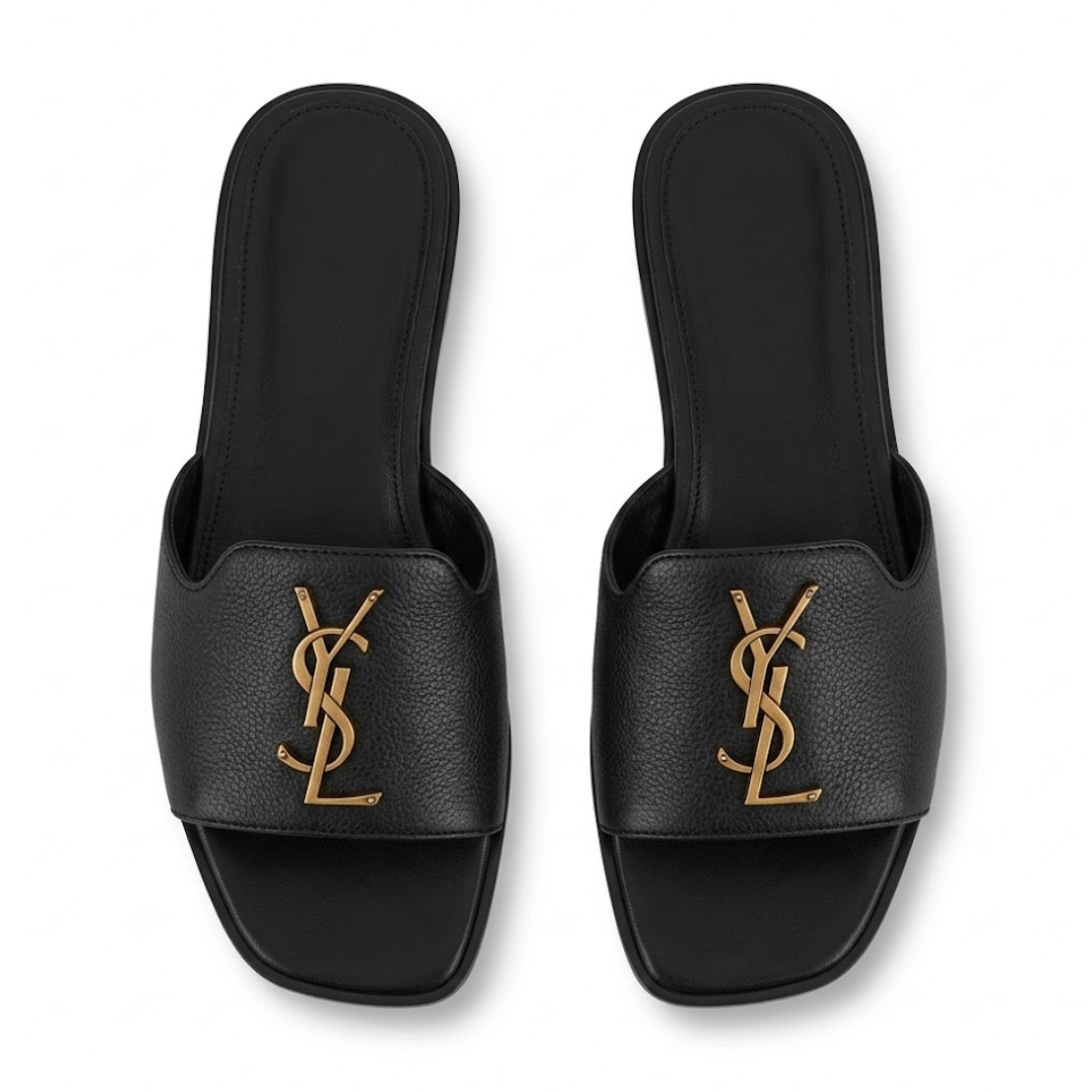 Black slides sandals with premium quality