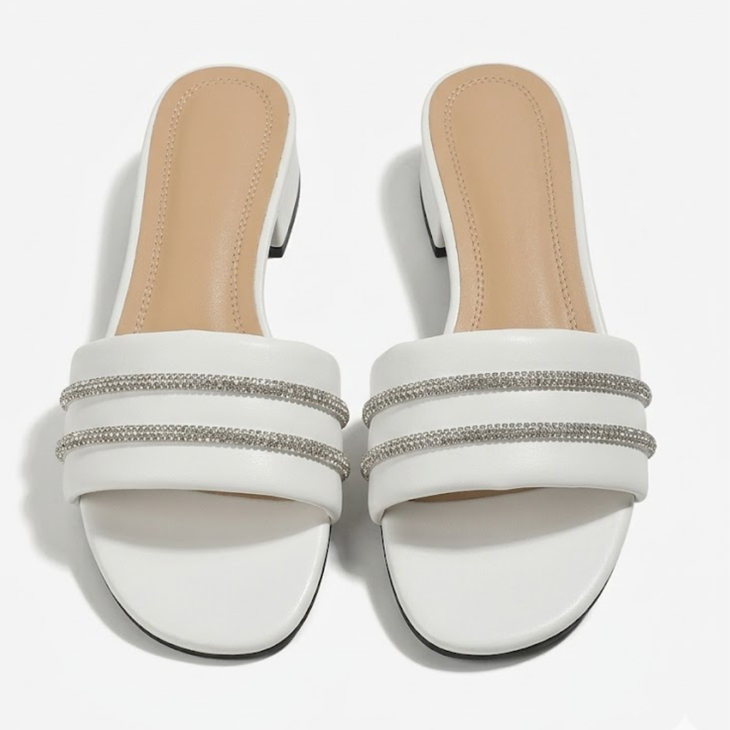 Open toe heel sandals with premium quality
