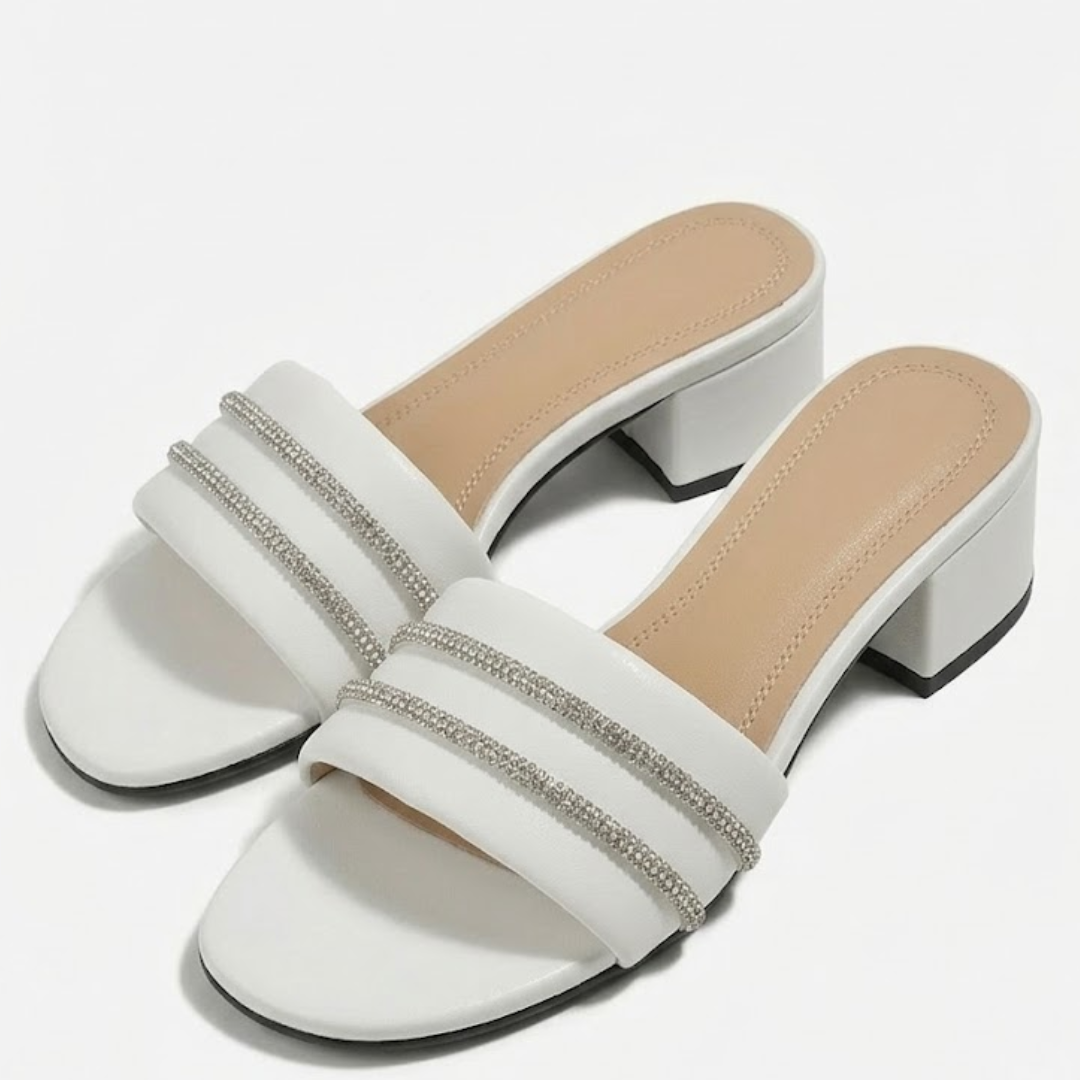 Open toe heel sandals with premium quality