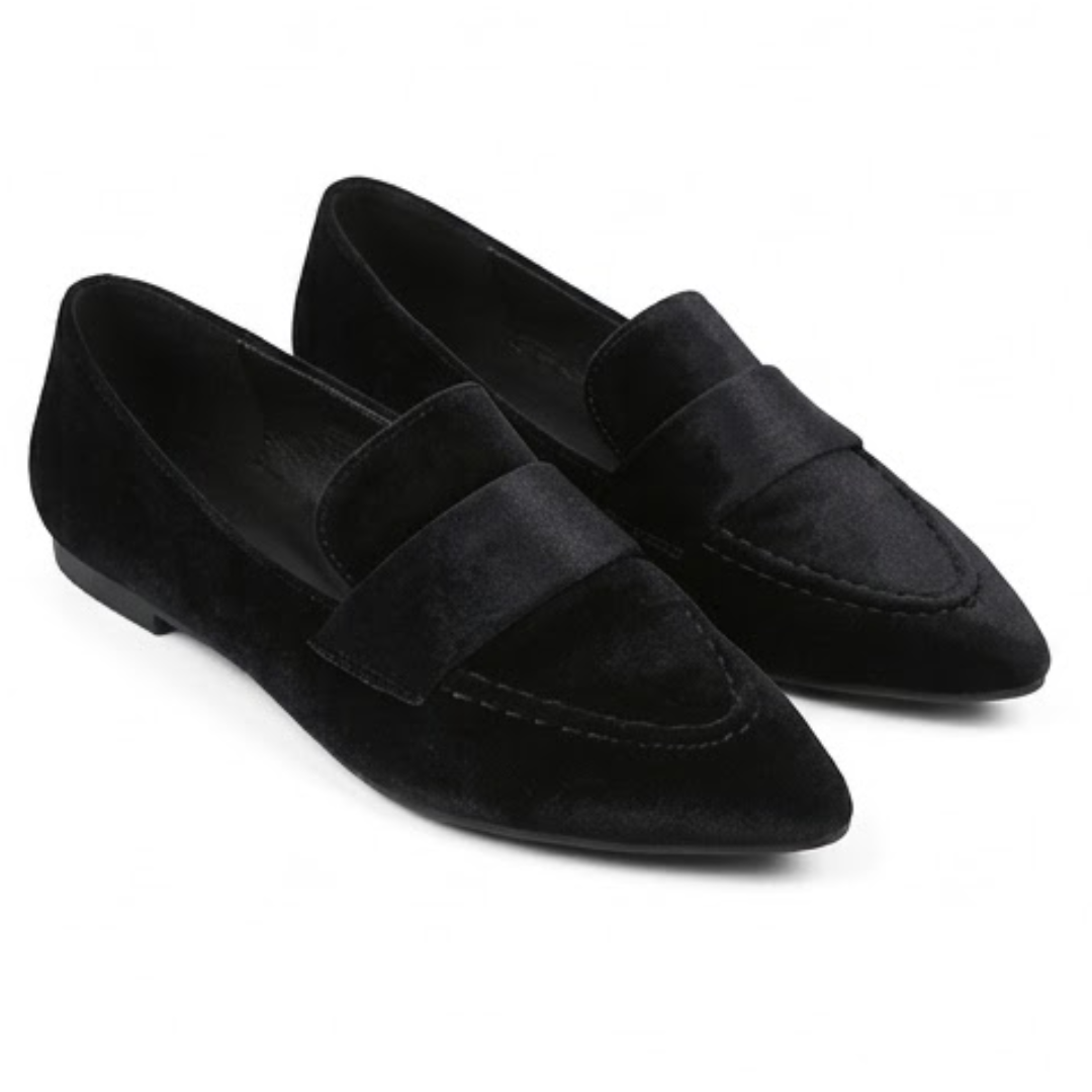 Black Velvet loafers with premium quality