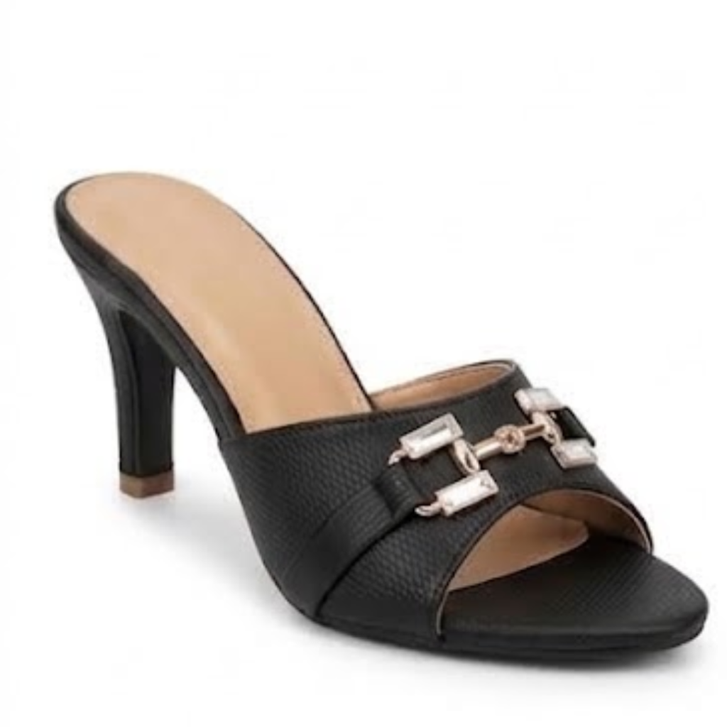 Women's Open Toe Buckle Mules