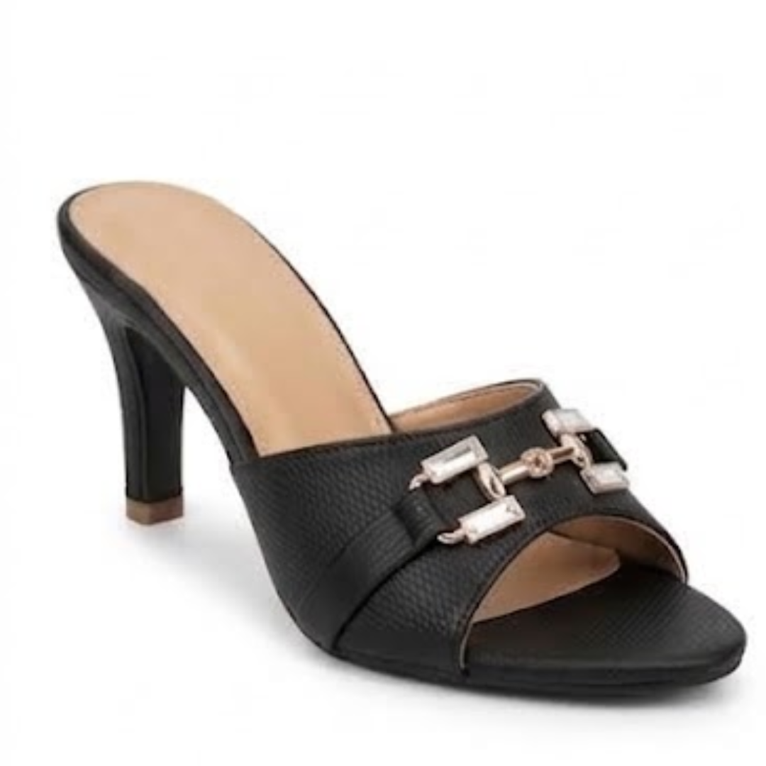 Women's Open Toe Buckle Mules