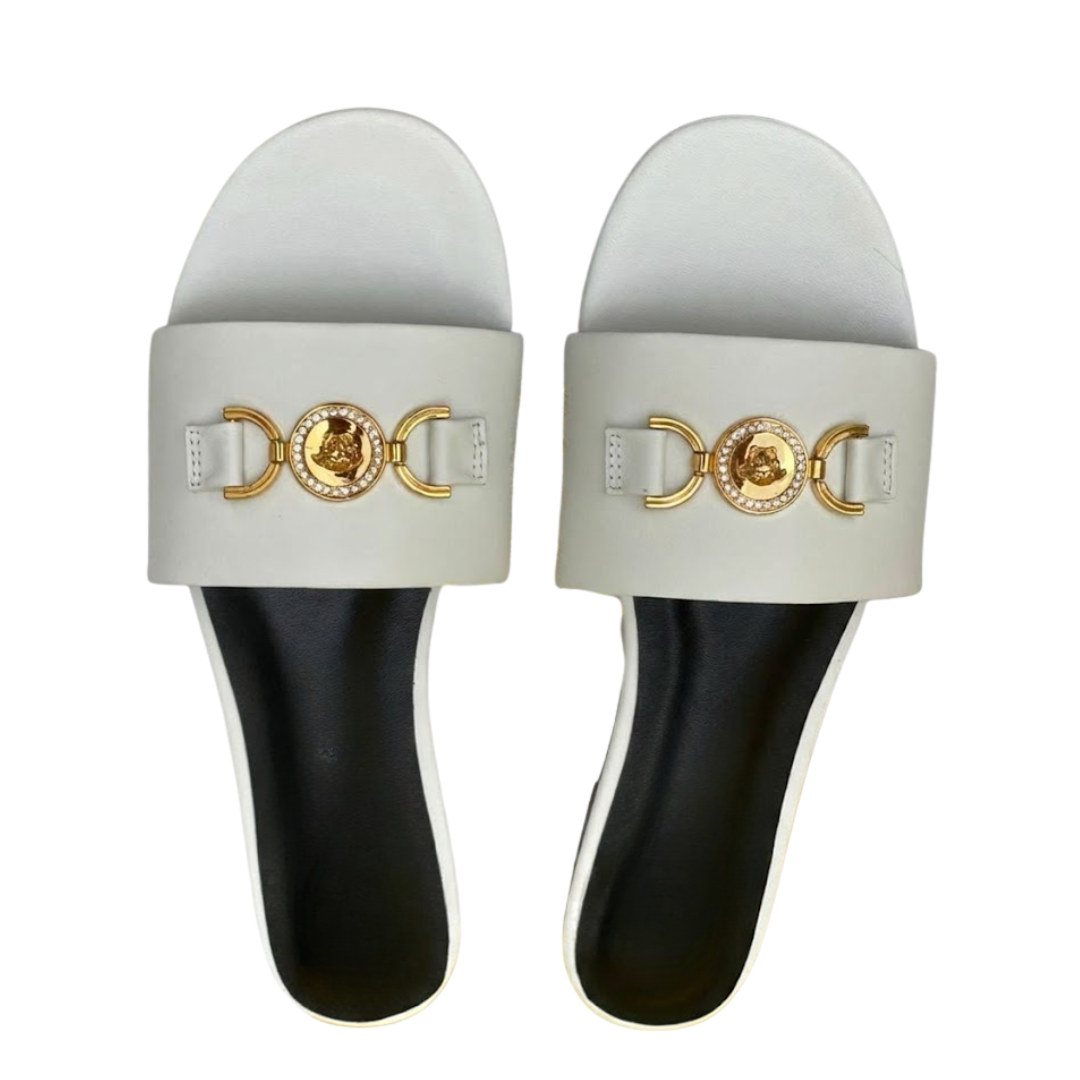 Flat slide sandals with premium quality