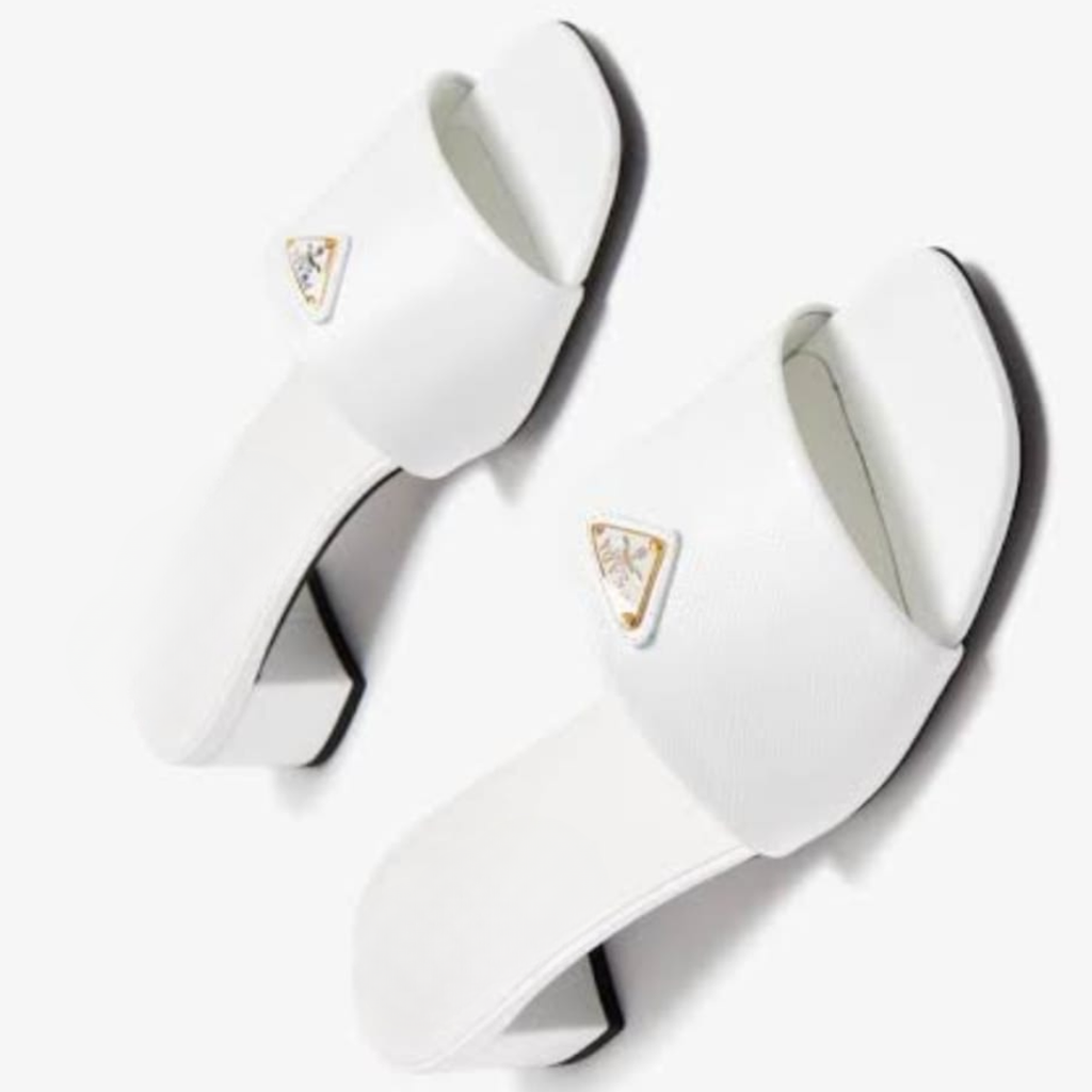 Slide sandal block heel with premium quality