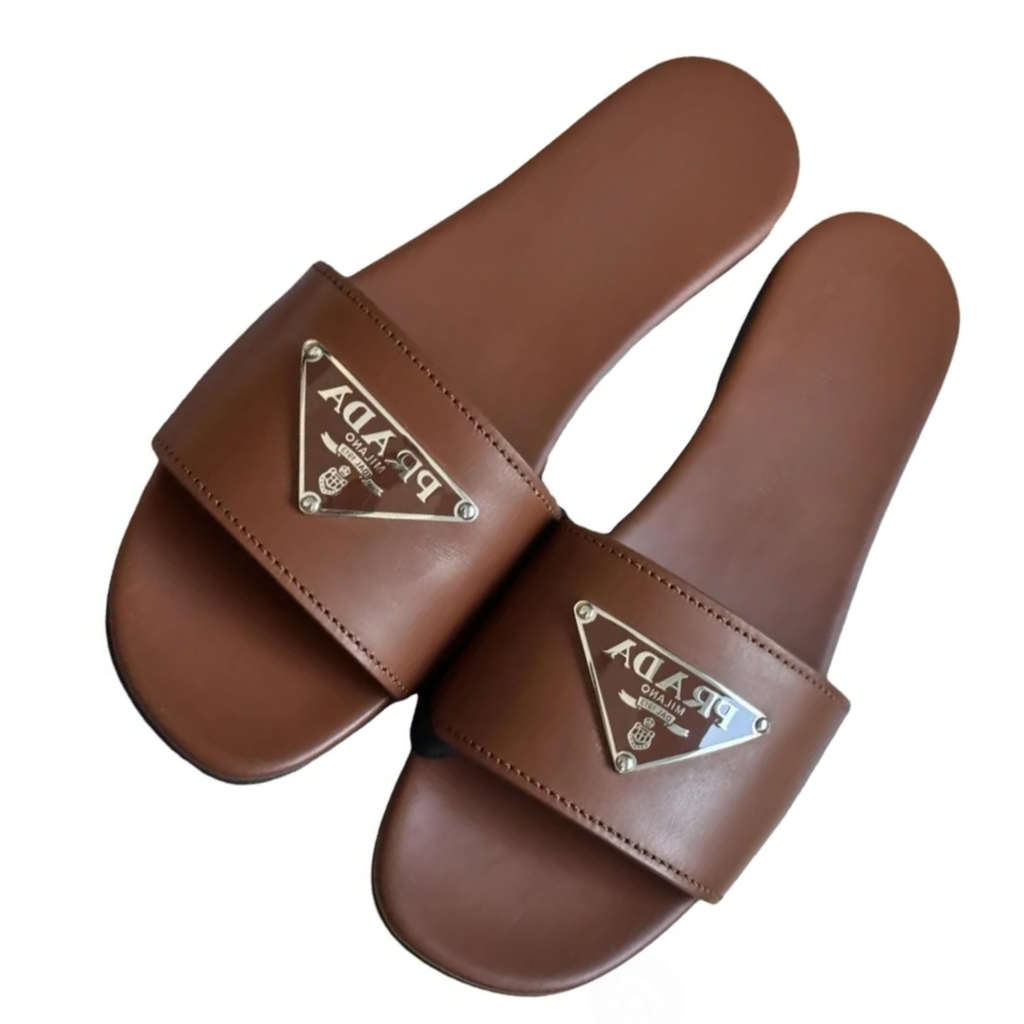 Luxury Metal Detail Open-Toe Flat Sandals