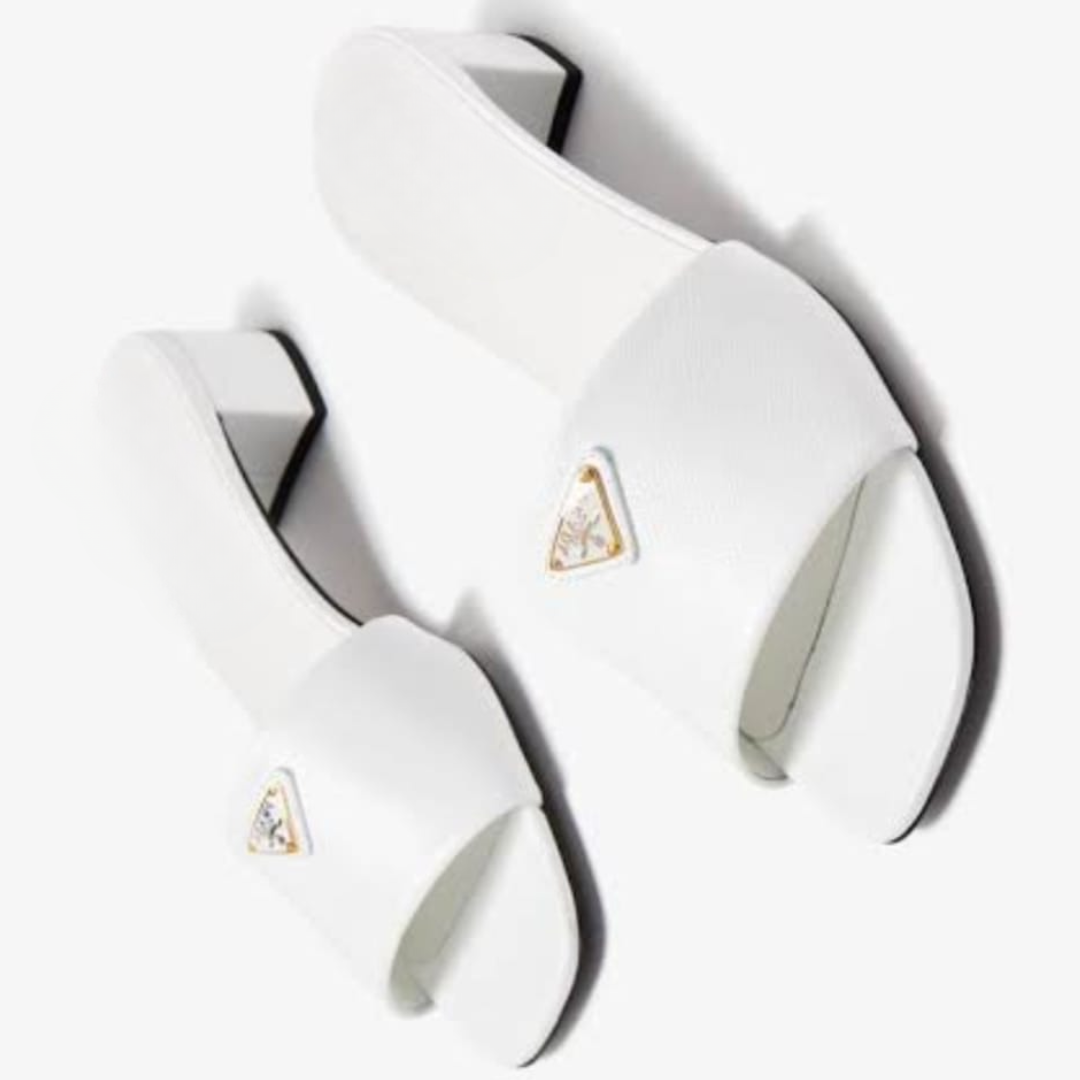 Slide sandal block heel with premium quality