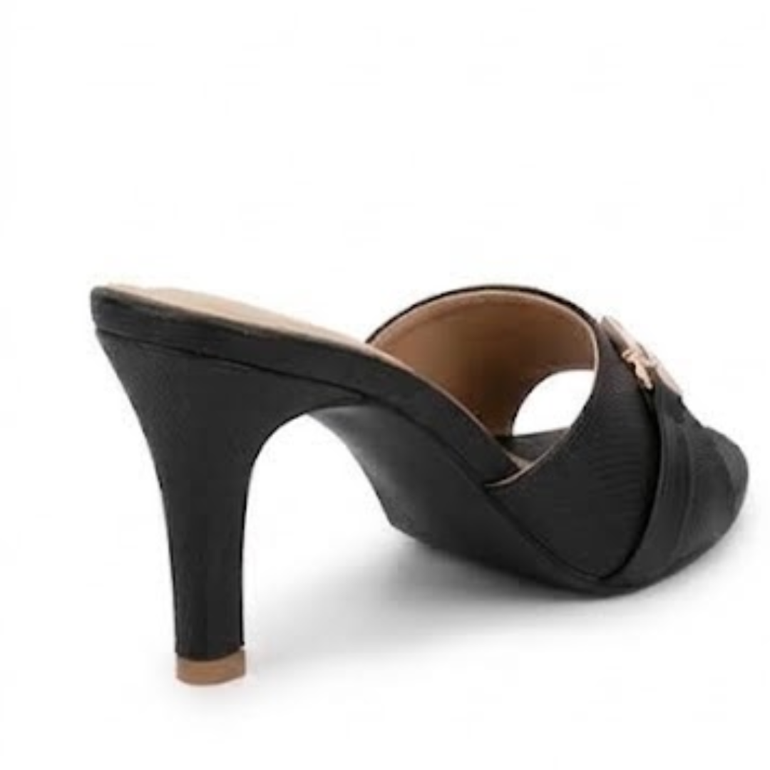 Women's Open Toe Buckle Mules