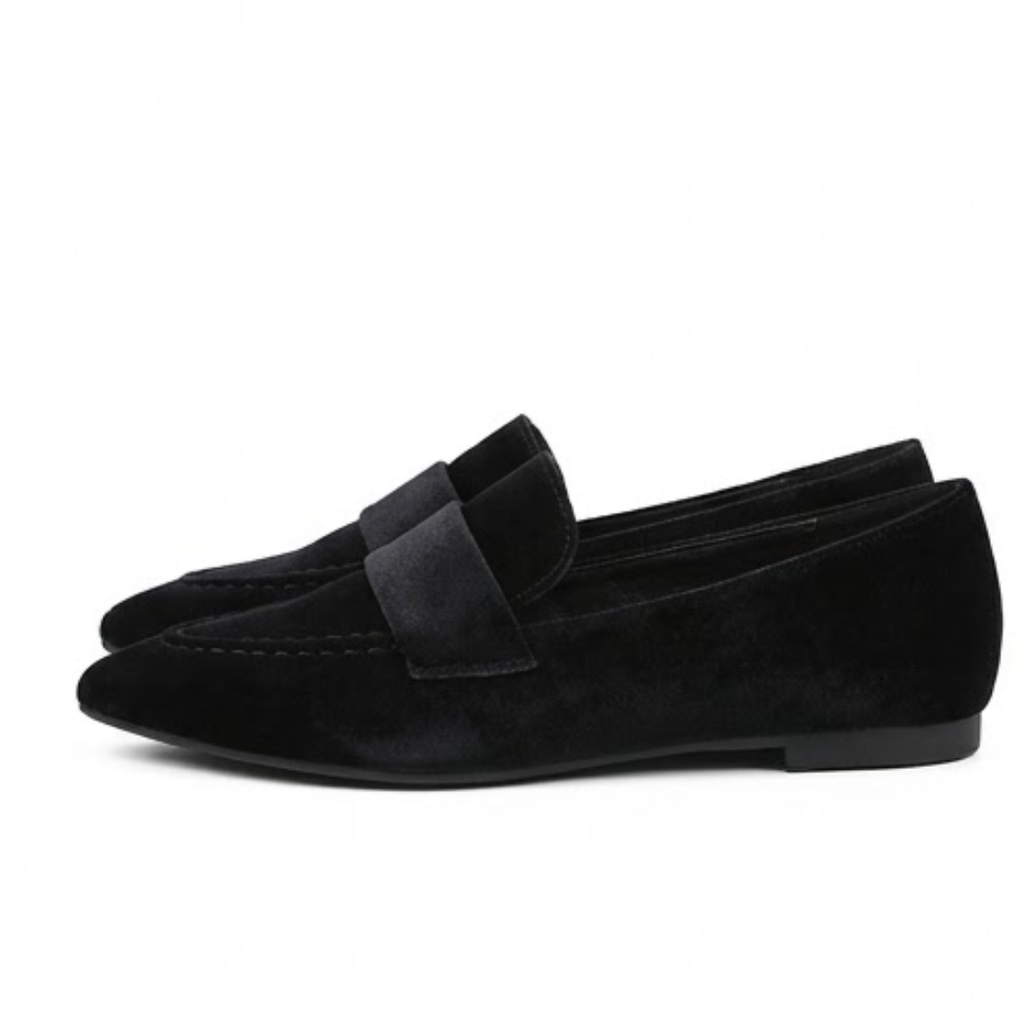 Black Velvet loafers with premium quality