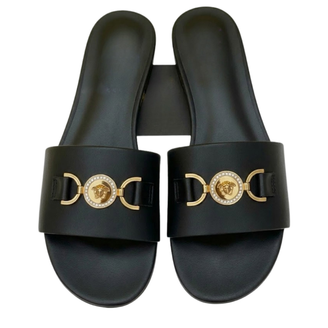 Flat slide sandals with premium quality