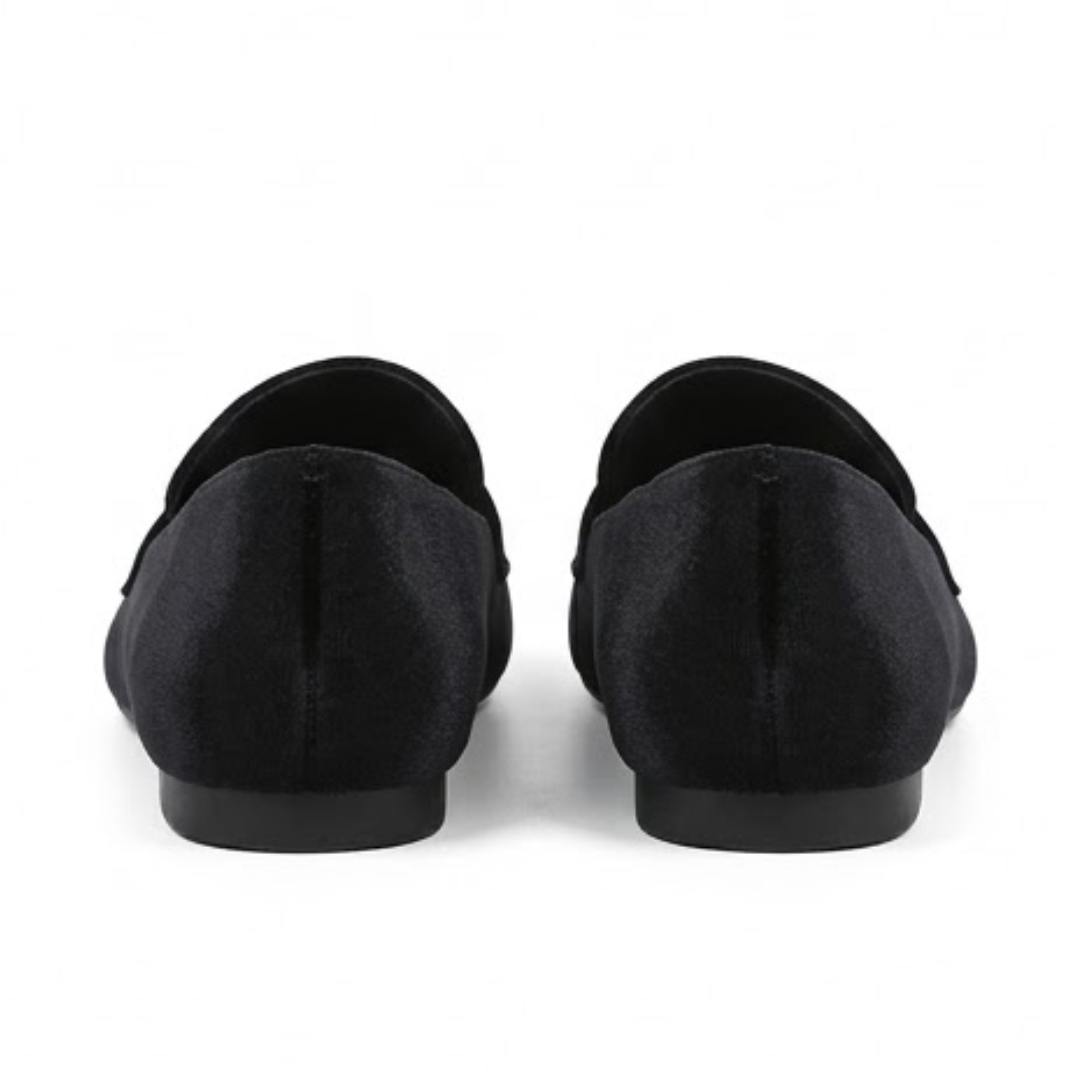 Black Velvet loafers with premium quality
