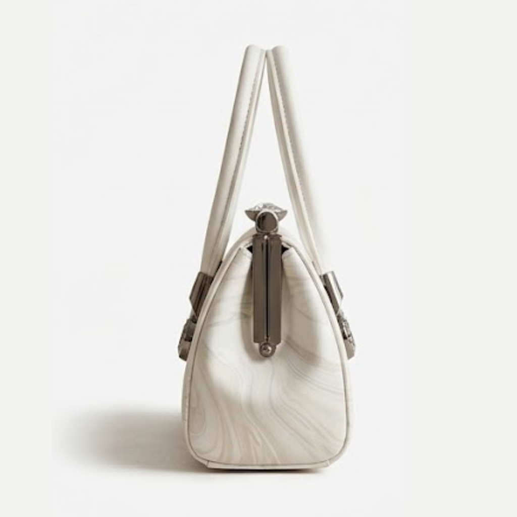 Women's hand bag marble swirl pattern