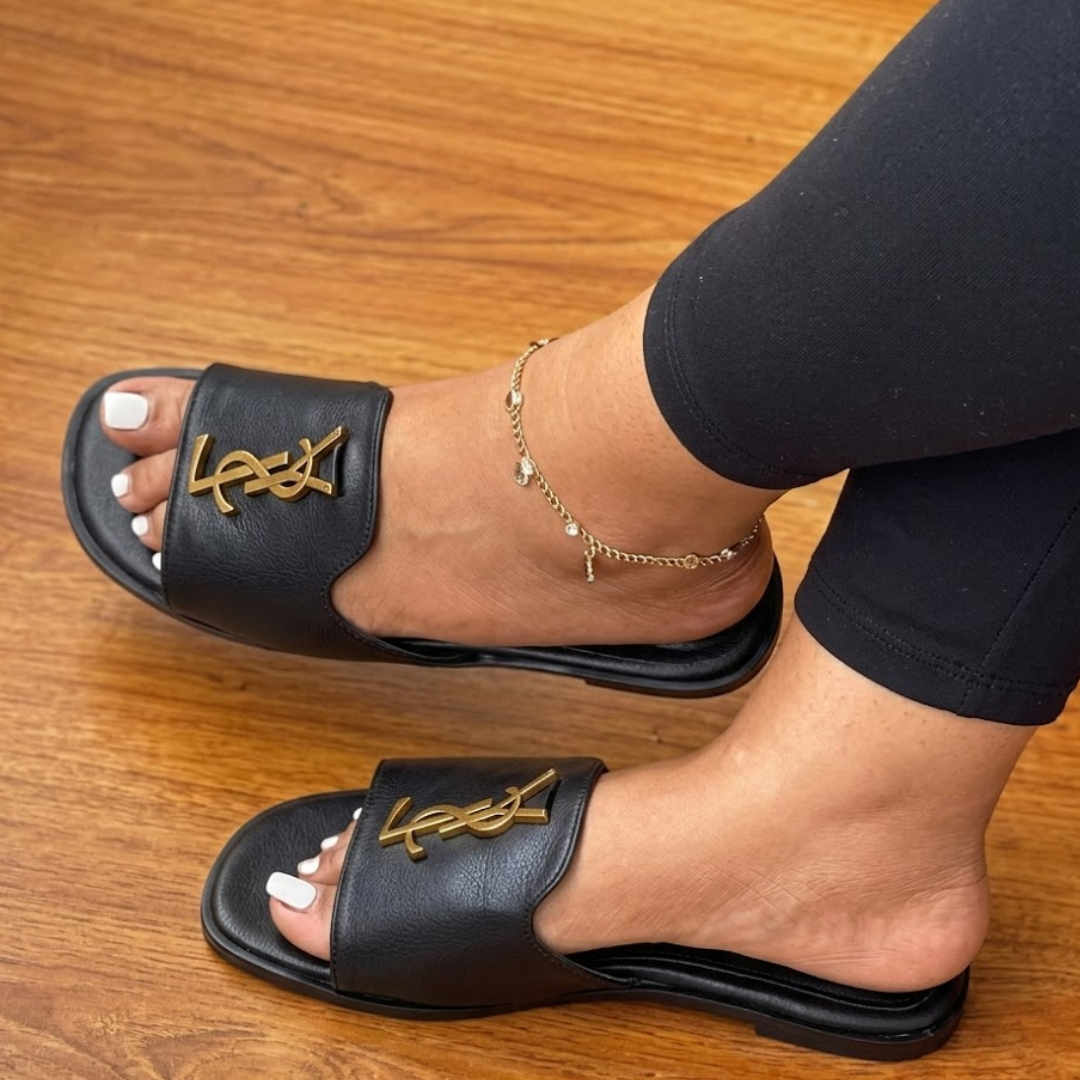 Black slides sandals with premium quality