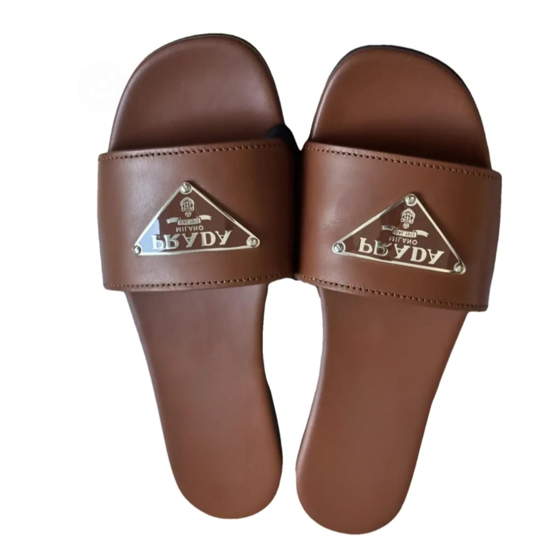 Luxury Metal Detail Open-Toe Flat Sandals