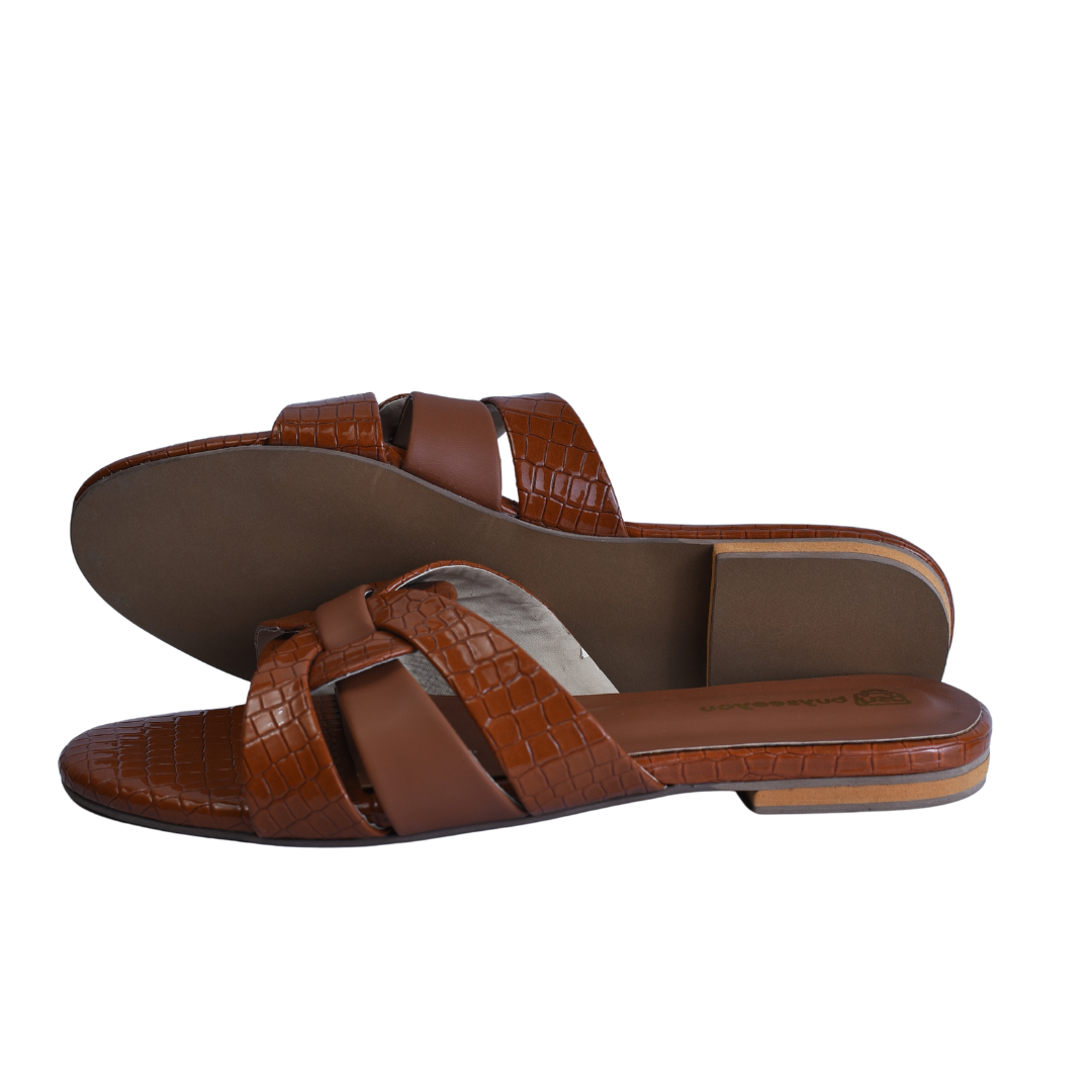 Open-toe style flat sandal with premium quality