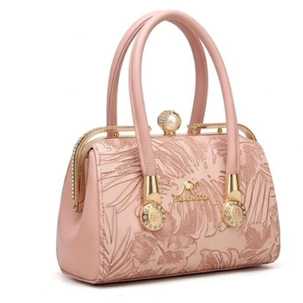 Women's hand bag marble swirl pattern