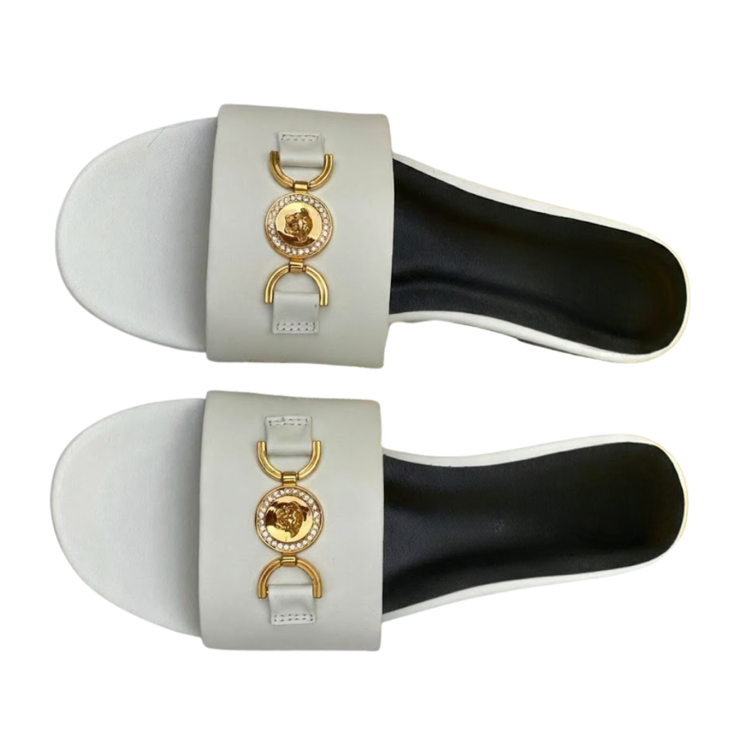 Flat slide sandals with premium quality