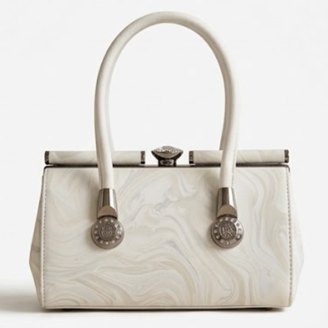 Women's hand bag marble swirl pattern