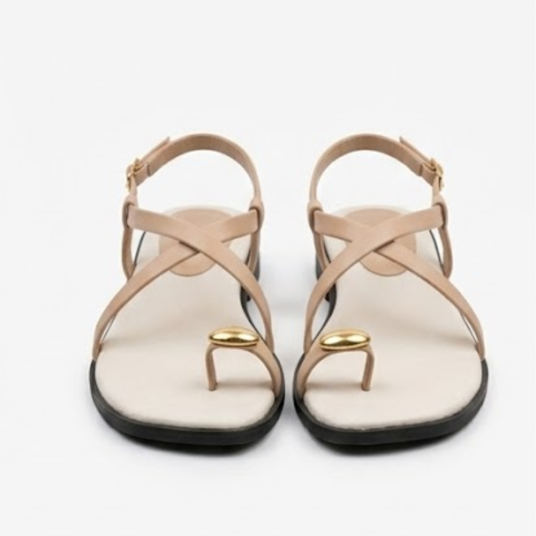 Women’s Strappy Flat Toe-Ring SandalsStyle