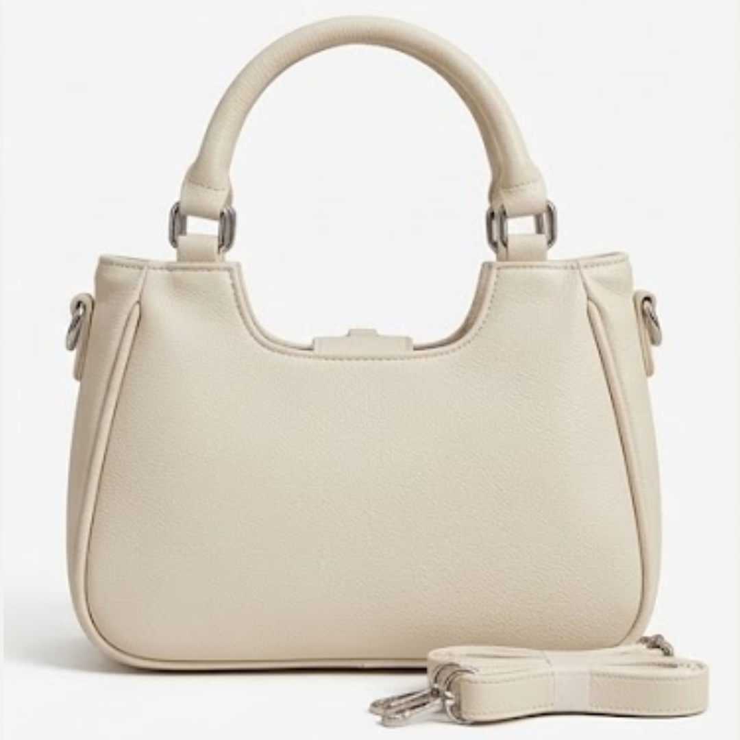 Imported Half-White/Chocolate brown Classic Shoulder BagSimple, Elegant