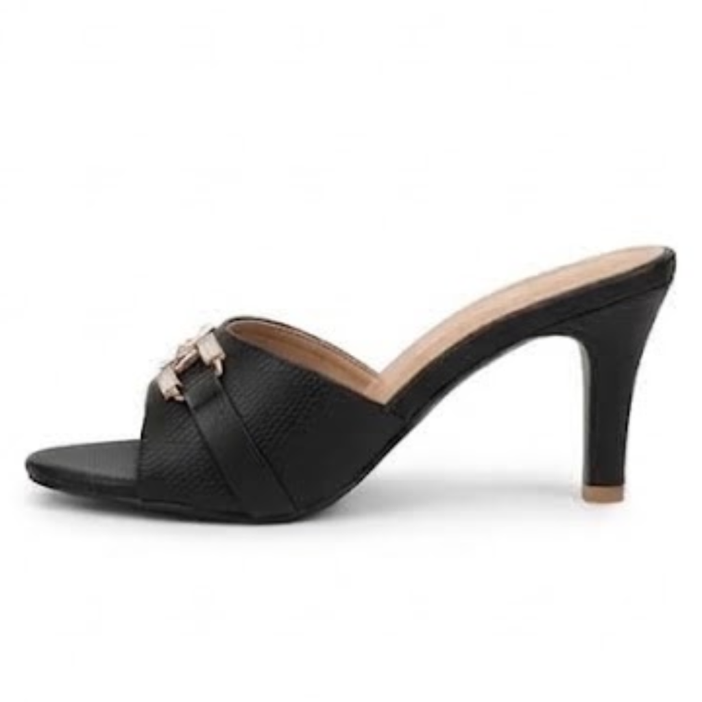 Women's Open Toe Buckle Mules