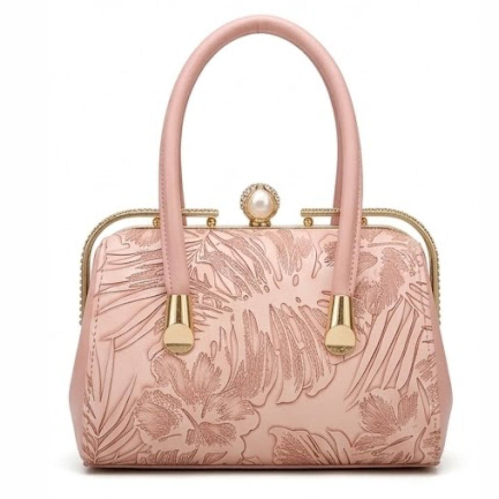 Women's hand bag marble swirl pattern