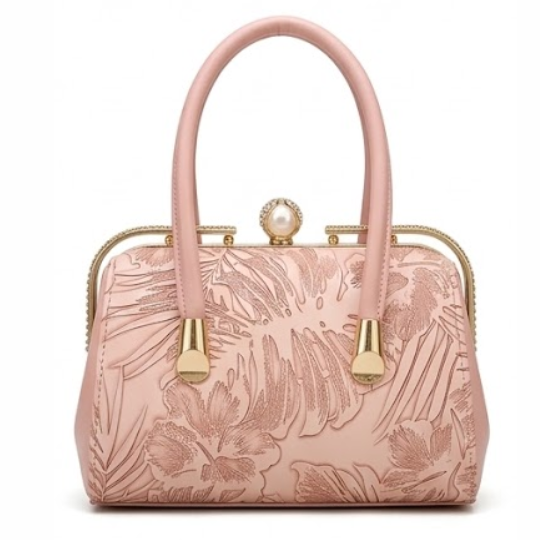 Women's hand bag marble swirl pattern