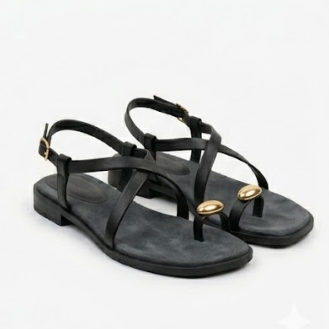 Women’s Strappy Flat Toe-Ring SandalsStyle