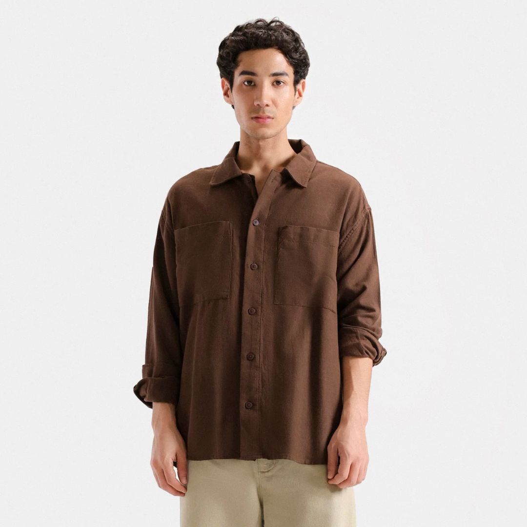 Basic Linen Blend Shirt