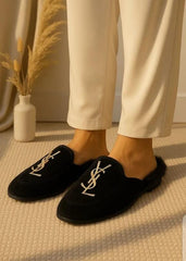 VELVET SLIP-ON-SLIPPERS PREMIUM QUALITY